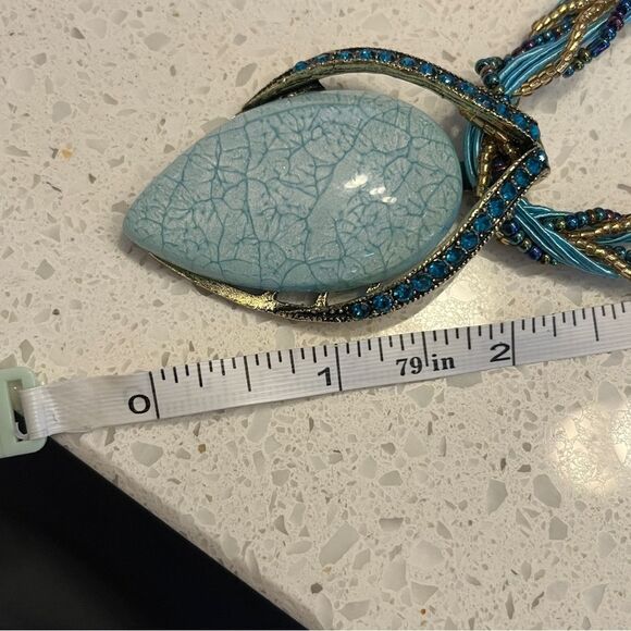 Bohemian Style Vintage Cat's Eye Stone Necklace - Picture 5 of 10